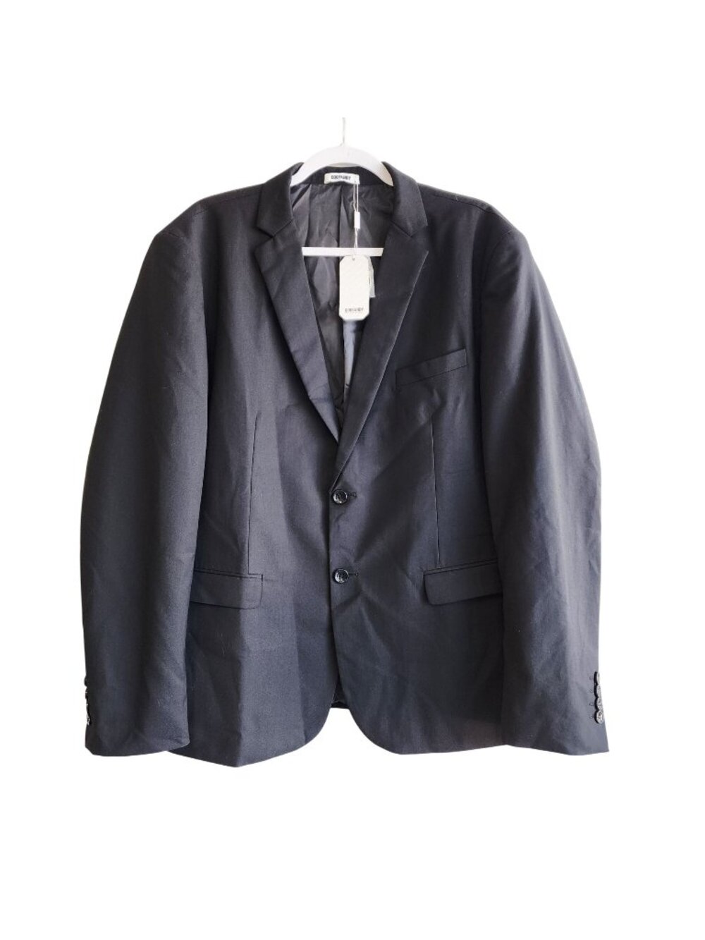 Coofandy Mens Black Size XL Two-Button Suit Jacket Blazer With Tags